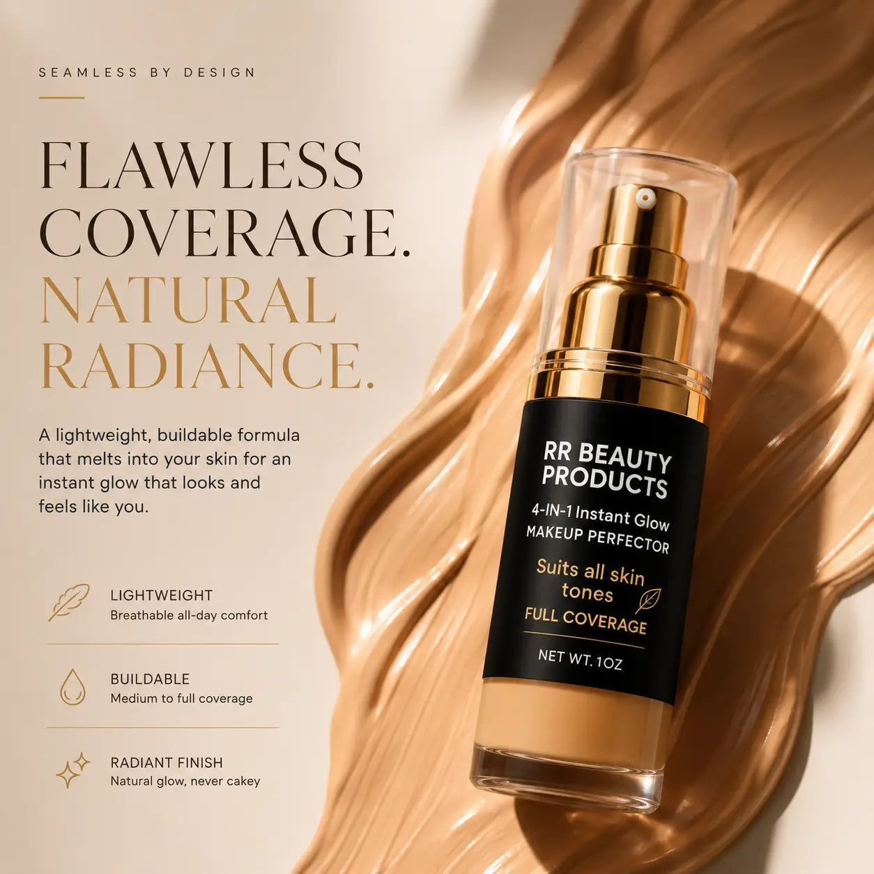 RR 4 in 1 Instant Glow Makeup Perfector - Best Selling